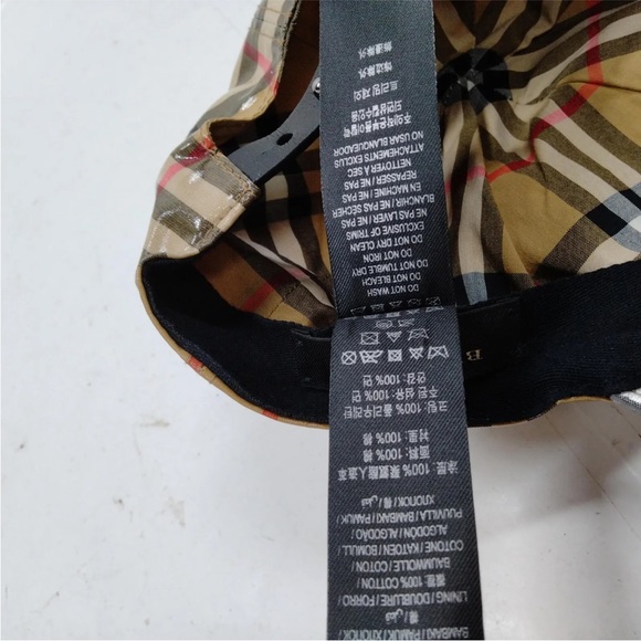 Authentic Burberry Check Cap Vintage Unisex Used Condition - Picture 7 of 9